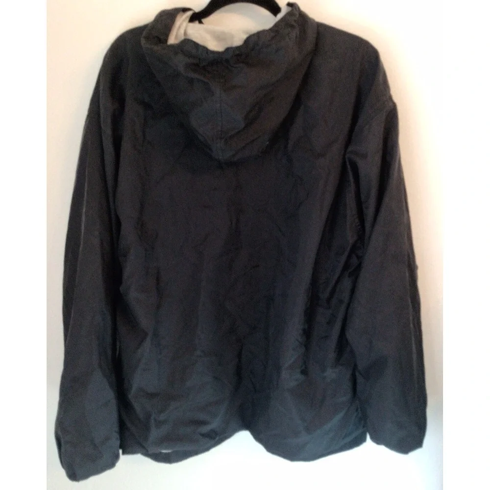 Vintage 90s Adidas Black Windbreaker‎ Jacket Hooded Men's Size XL